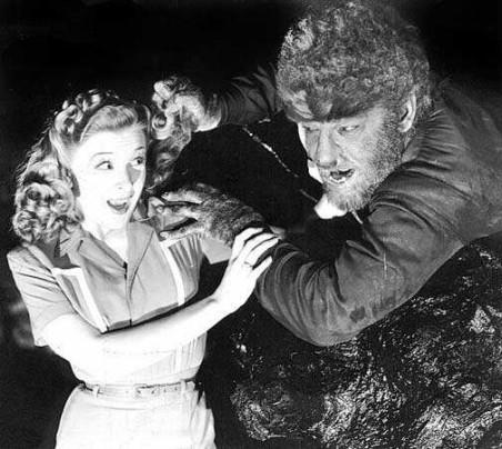 Gwen Conliffe and Lon Chaney Jr.